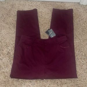 WOMENS LARGE PLUM TROUSERS